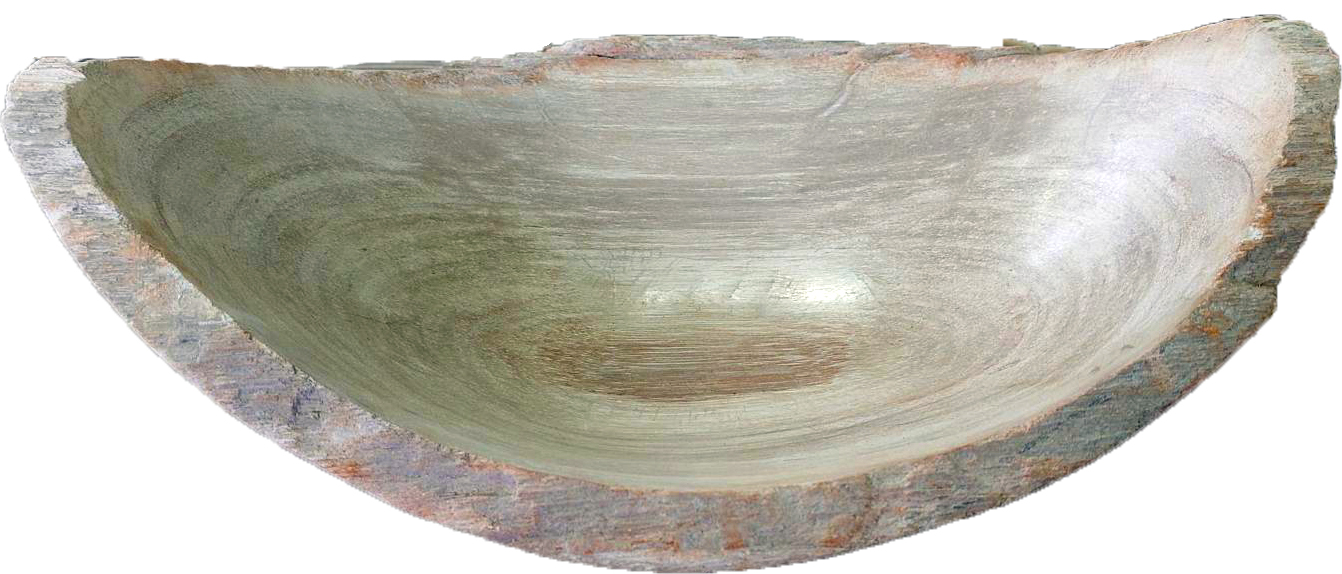 木化石　刻（とき）ボウル | 造園資材館