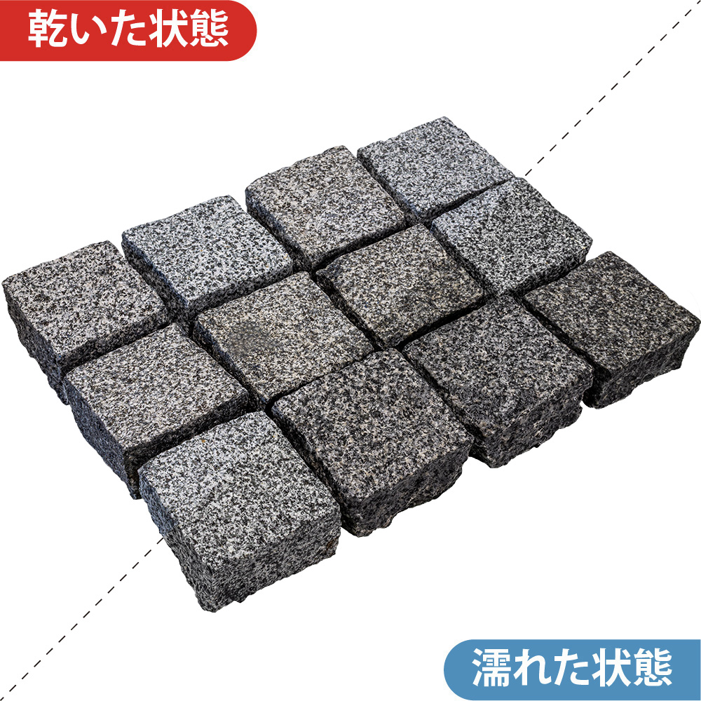 クワンストーンピンコロ グレー ノミギリ仕上げ | 造園資材館