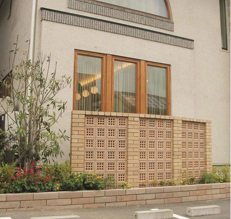 デザインブリック ナインホール ベージュ | 造園資材館